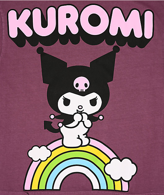 Hello Kitty® & Friends | A.LAB Kuromi™ Over The Rainbow Purple T